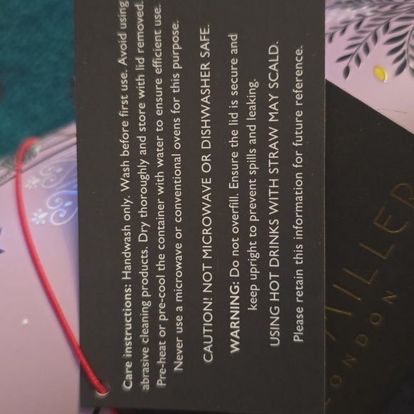 Sara Miller Lavender Travel Tumbler with Straw, 20 Oz., Retail Price $28.00US - Picture 12 of 16